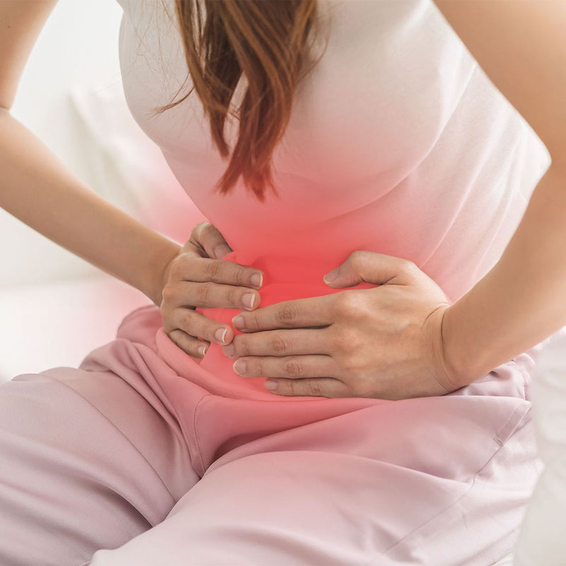 Persona con malestar digestivo